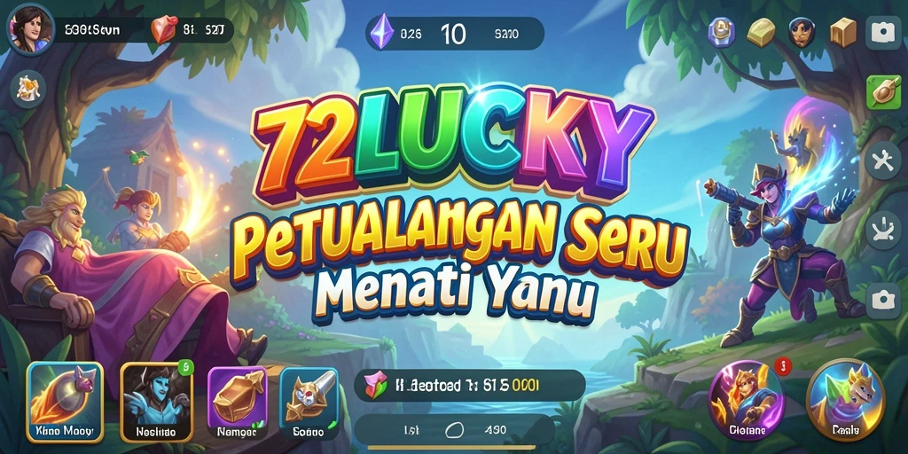 Tampilan gameplay seru di dunia petualangan yang menakjubkan.