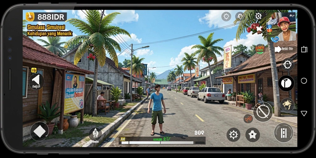 Tampilan gameplay yang menarik di 888IDR dengan karakter dan lingkungan yang hidup.