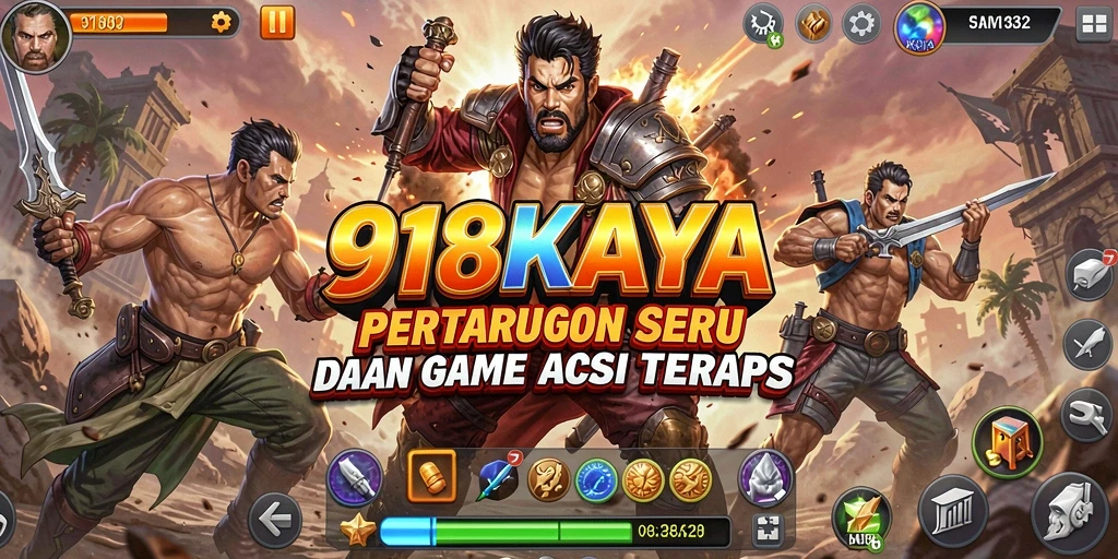 Tampilan gameplay seru dalam 918KAYA dengan aksi yang mendebarkan.