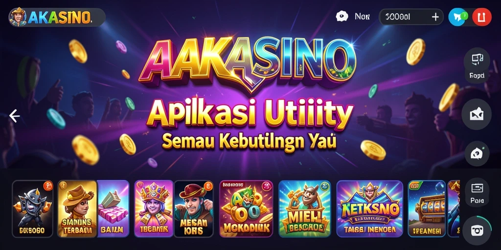 Tampilan antarmuka AAKASINO yang sederhana dan efisien