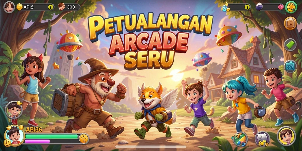Screenshot menunjukkan aksi seru dalam gameplay API36.