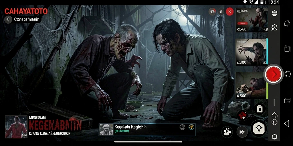 Screenshot utama CAHAYATOTO menampilkan momen menegangkan dalam gameplay.