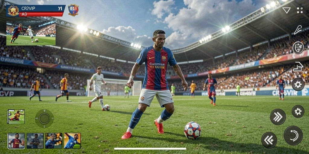 Screenshot utama CR7VIP menunjukkan aksi seru dalam permainan Arcade.
