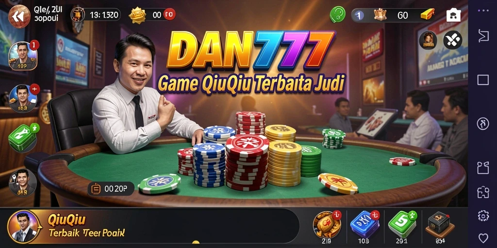 Tampilan gameplay seru QiuQiu di DAN777.
