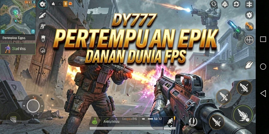 Screenshot menunjukkan aksi pertempuran intens di DY777.