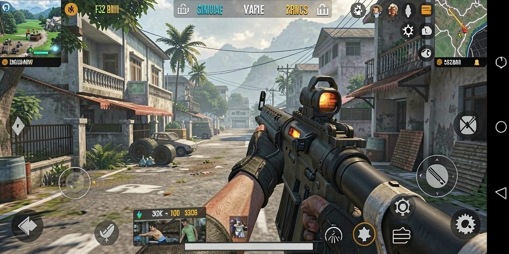 Tampilan gameplay F32 yang menarik dan interaktif.
