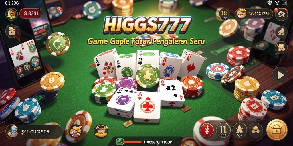 Tampilan gameplay seru dalam permainan Gaple HIGGS777.