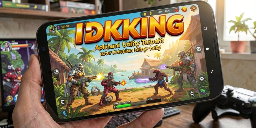 Tampilan antarmuka IDRKING yang sederhana dan efisien.