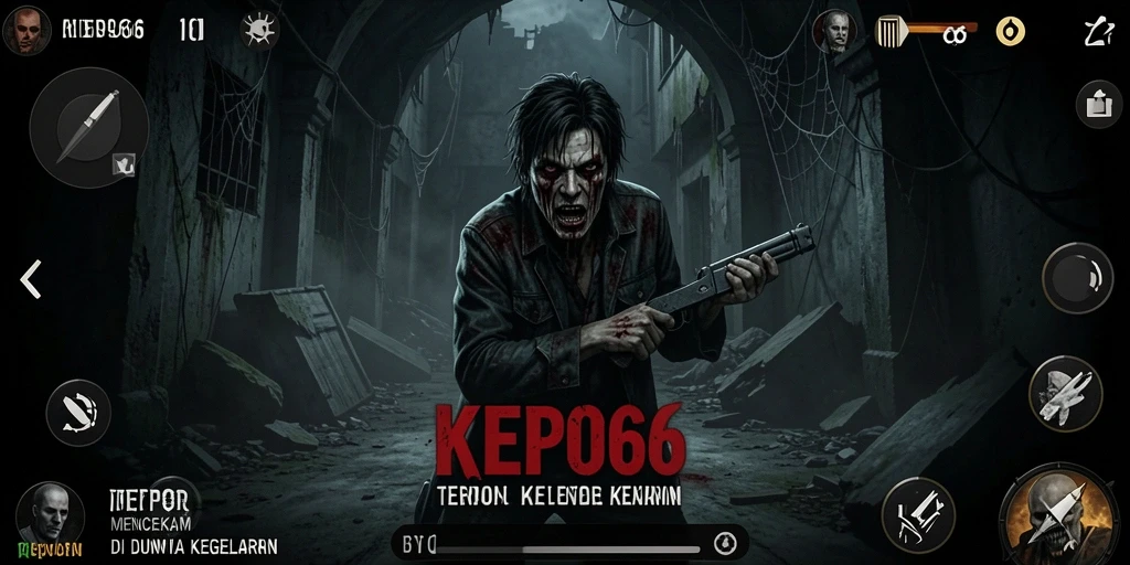 Gameplay menyeramkan dengan atmosfer gelap dan mencekam.