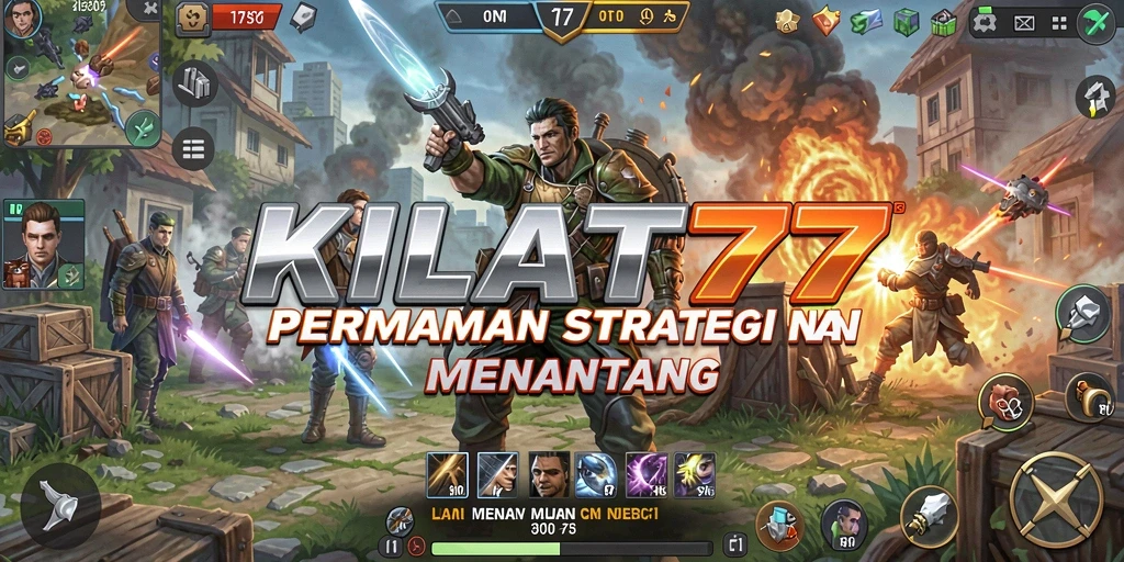 Tangkapan layar gameplay KILAT77 menampilkan aksi strategi yang mendebarkan.
