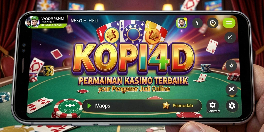 Tampilan gameplay KOPI4D dengan berbagai permainan Kasino yang menarik.