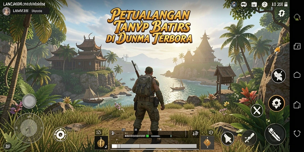 Screenshot gameplay LANCAR138 menampilkan petualangan seru di dunia terbuka.