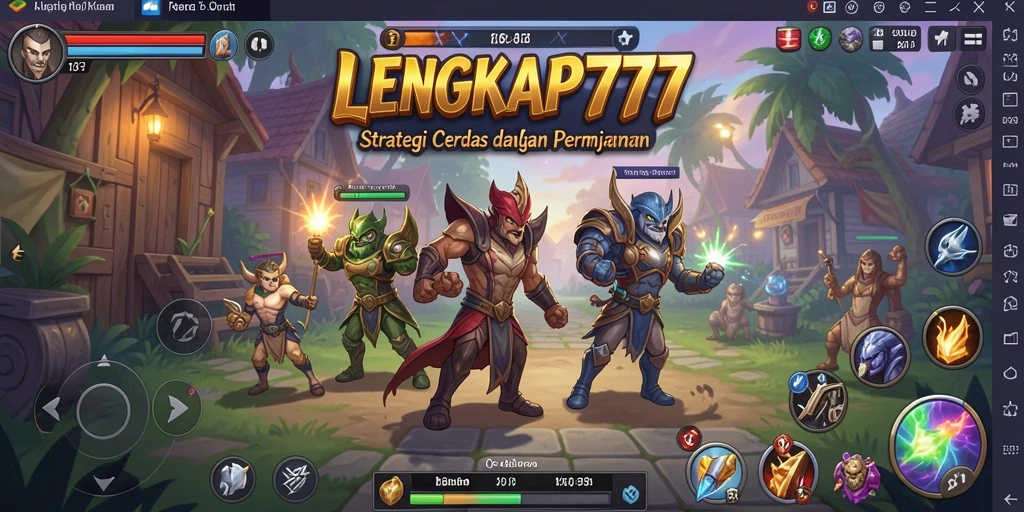 Tampilan gameplay menarik dari LENGKAP777 dengan aksi strategi seru.
