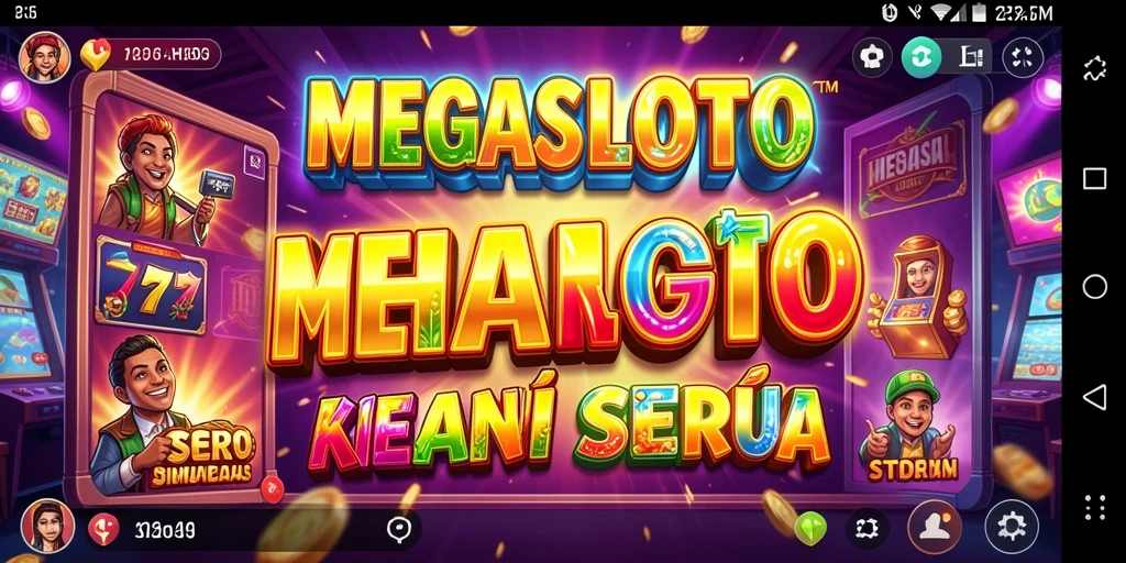 Screenshot gameplay MEGASLOTO yang menampilkan aksi seru dalam permainan.