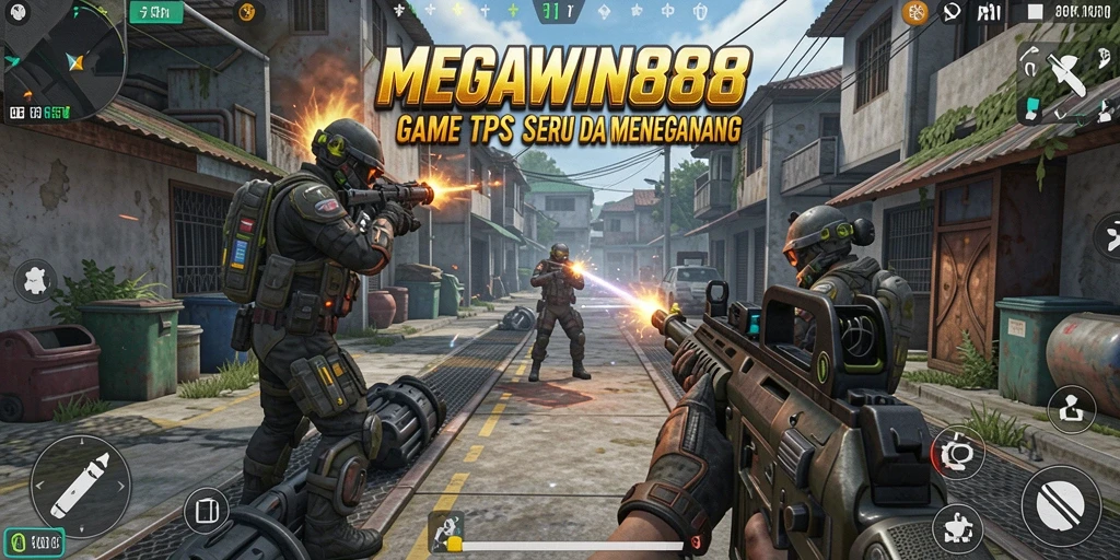 Gambaran aksi seru dalam gameplay TPS MEGAWIN888.
