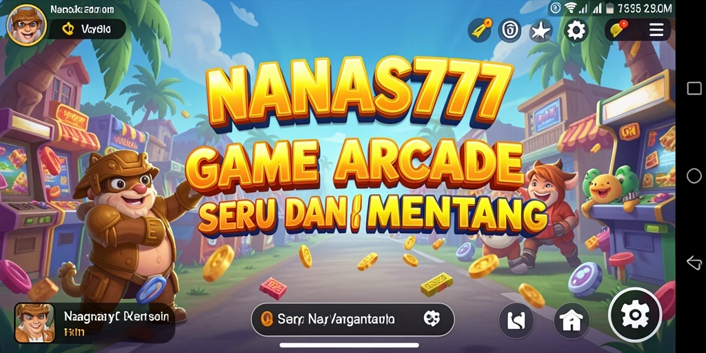 Tangkapan layar <strong>NANAS777</strong> menampilkan gameplay arcade yang seru dan menantang.