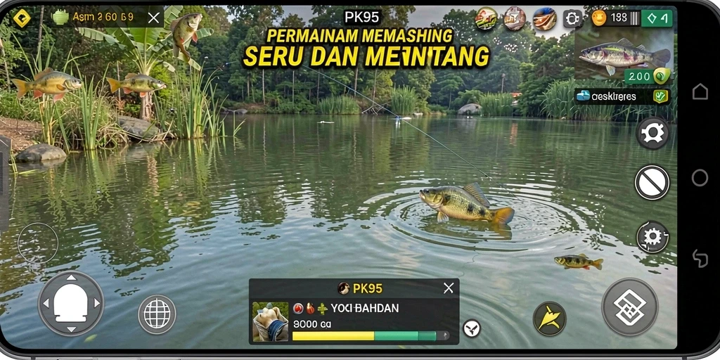 Tangkapan ikan yang besar saat bermain PK95 di lokasi menakjubkan.