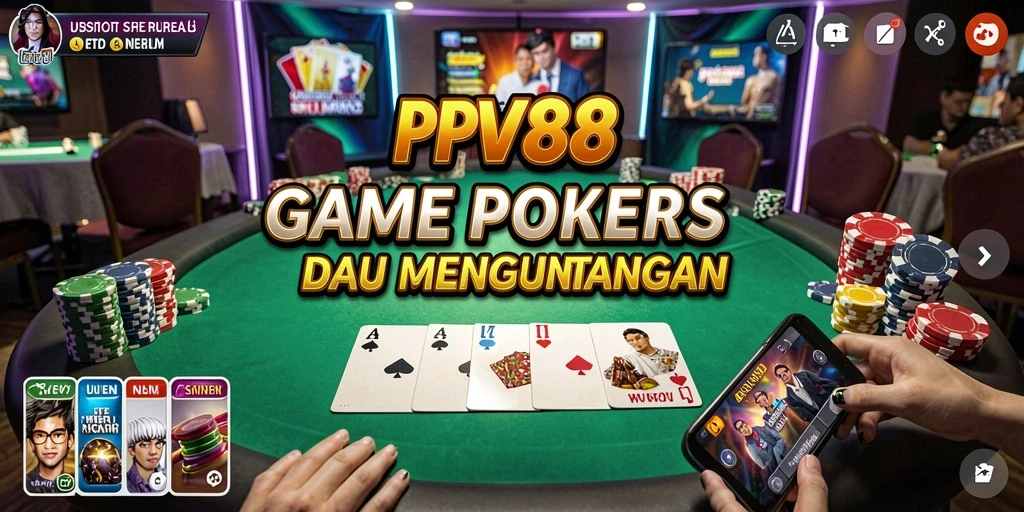 Tampilan gameplay PPV88 yang menarik dan seru dalam bermain Poker.