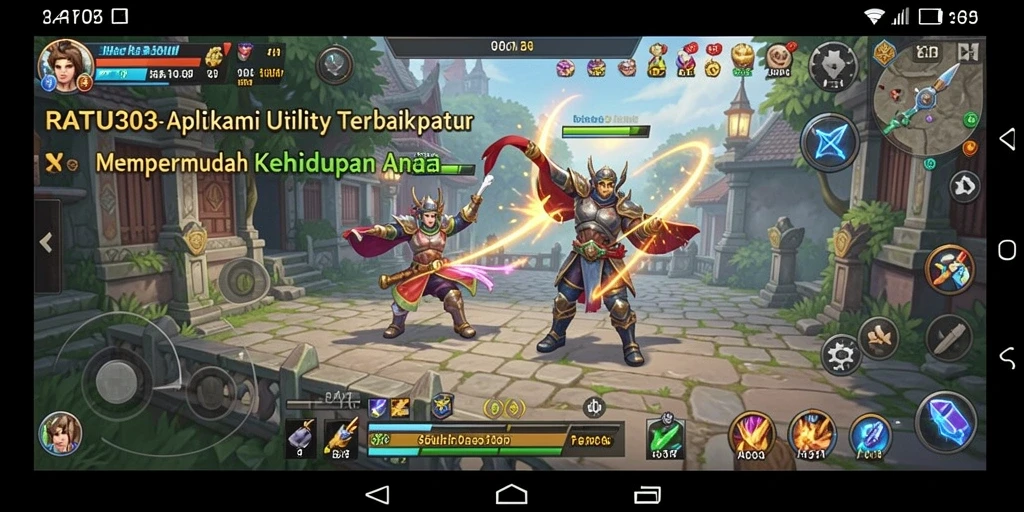 Tampilan screenshot utama RATU303 yang menunjukkan antarmuka aplikasi Utility.