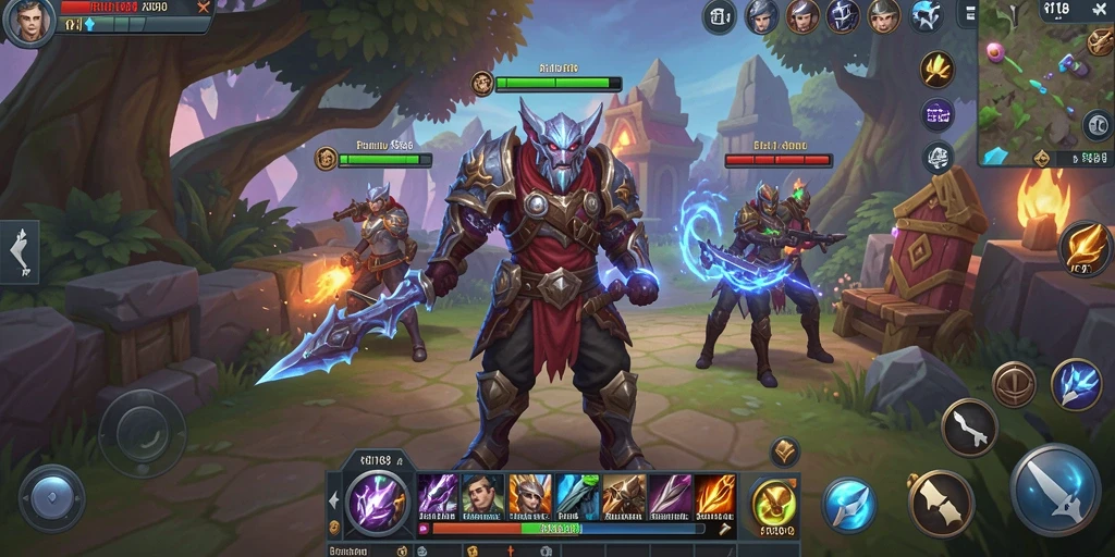 Screenshot gameplay RI188 menampilkan aksi pertarungan ARPG yang mendebarkan.
