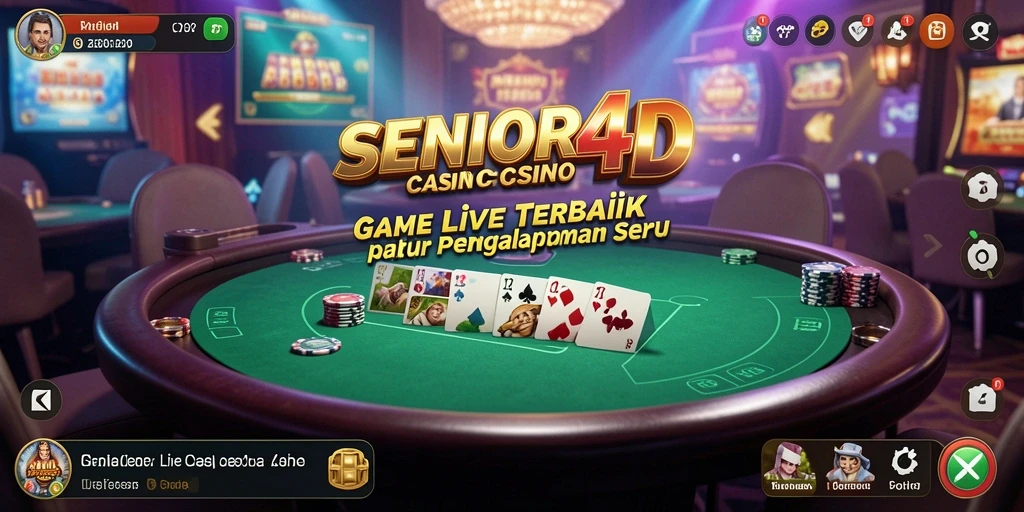 Tampilan grafis menarik SENIOR4D saat bermain Live Casino.