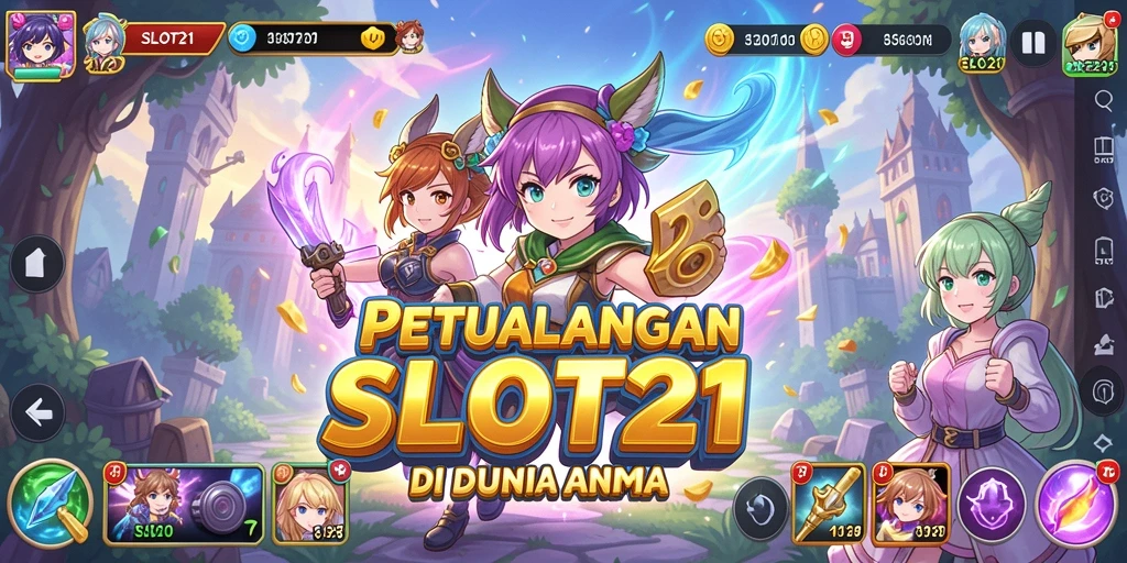 Tampilan menarik dari gameplay SLOT21 dengan karakter Anime ikonik.