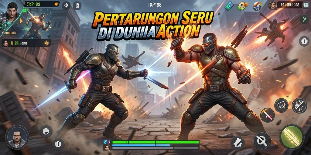 Tampilan gameplay seru TKP188 dengan pertarungan action intens.