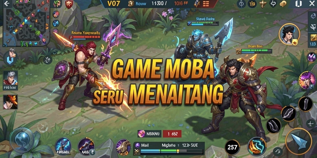 Gameplay intens dari V07 dengan aksi seru di arena
